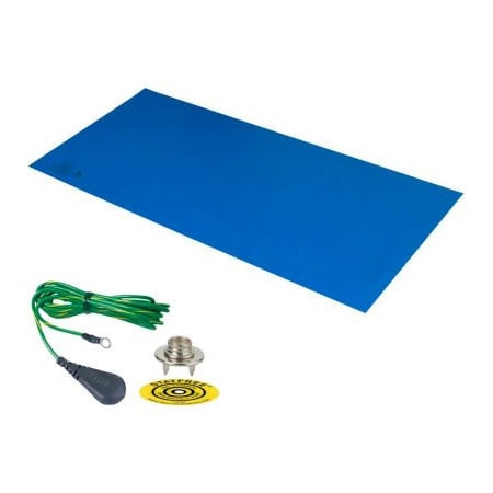 Desco Industries Inc Desco Trustat B80 16315 Vinyl Tray Liner 16"D x 24"W - Blue 16315
